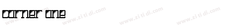 corner one字体转换